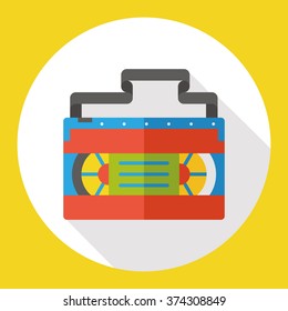 video tape flat icon