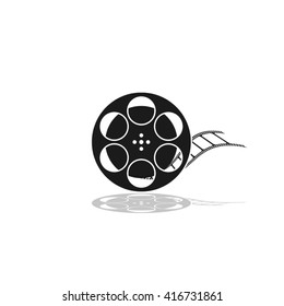 Video tape icon vector.