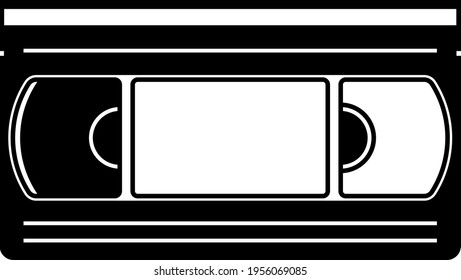 Video tape isolated vector illustration.
