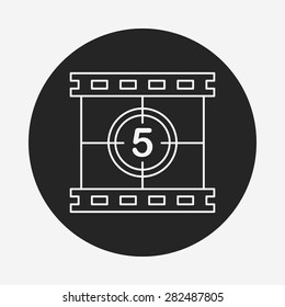 video tape line icon