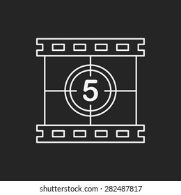 video tape line icon
