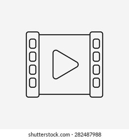 video tape line icon