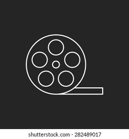 video tape line icon