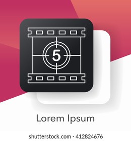 video tape line icon