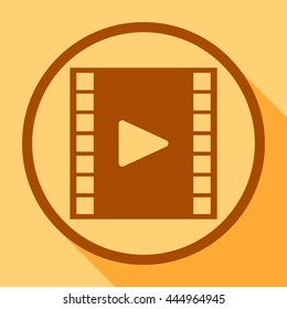 
Video tape movies.
Vector symbol.