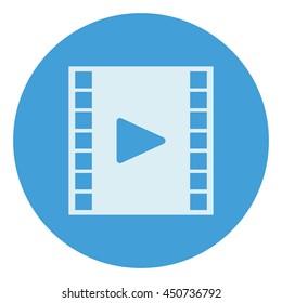 Video tape movies. Vector symbol.