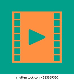 
Video tape movies.
Vector symbol.