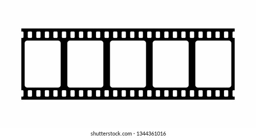 Video tape photo film strip frame vector
