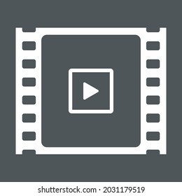 Video tape photo film strip frame quality vector illustration cut