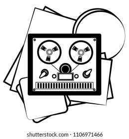 video tape player retro