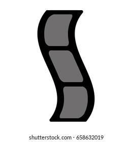 video tape segment icon image 