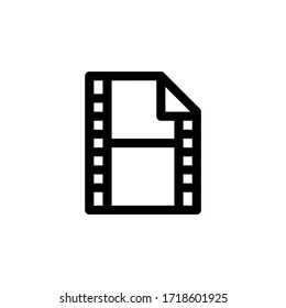 Ilustración de vectores de logotipos de iconos de la tecnología de vídeo
