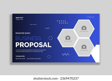 Video thumbnail design for business proposal video tutorials