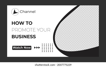 video thumbnail template design for any kind of video
