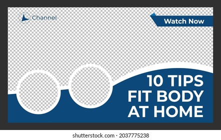 video thumbnail template design for any kind of video