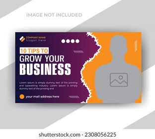 Plantilla de miniaturas o banners web para su agencia de marketing digital
