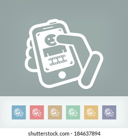 Video touchscreen icon