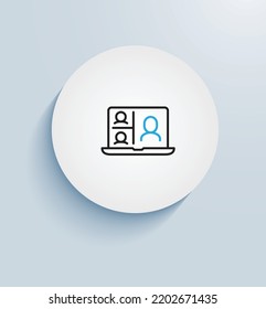Video Translation icon vector design