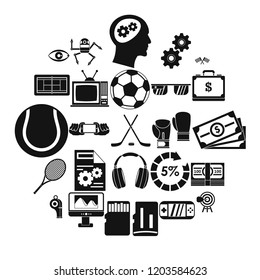 Video transmission icons set. Simple set of 25 video transmission vector icons for web isolated on white background