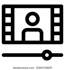 Video Tutorial Icon for Education Learn Study