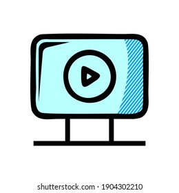 video tutorial icon isolated on white background from influencer collection. video tutorial icon trendy and modern video tutorial symbol for logo