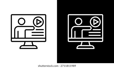 Video Tutorial Con Diseño De Conjunto De Iconos