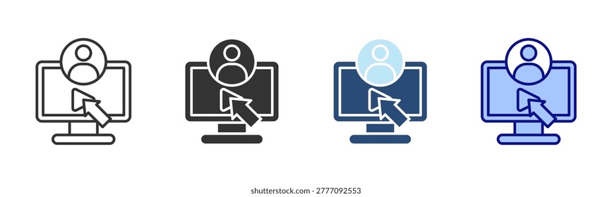 Video Tutorial Icon Set. Designed In Multi Style