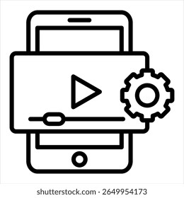 Tutorial em vídeo Mostrando um botão de reprodução em uma tela de smartphone