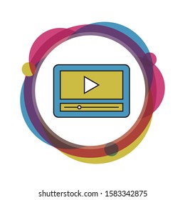 
Video tutorials icon suitable for info graphics, websites and print media and interfaces