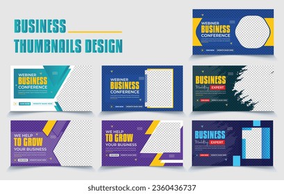 Video tutorials' starting video thumbnails are fully editable. For live workshops and webinars, you can customize the thumbnail. 