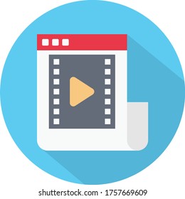 VideoVektorfarbensymbol 