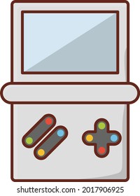 icono de color plano del vector de vídeo