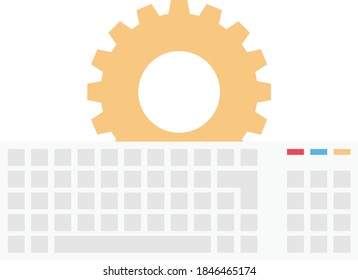 video vector flat colour icon 
