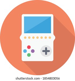 video vector flat colour icon 