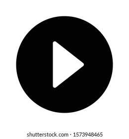 video vector glyph flat icon 