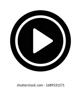 video vector glyph flat icon 