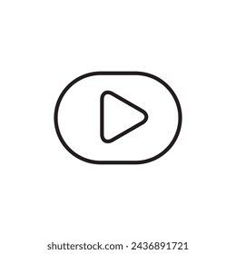 Video Vector Glyph Flat Icon Liner Illustration auf weißem Hintergrund..eps