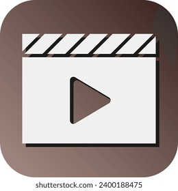 Video Vector Glyph Gradient Background Icon For Personal And Commercial Use.
