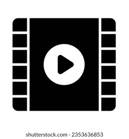 Video Vector Glyph Icon For Personal And Commercial Use.
