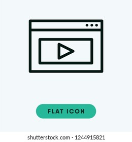 Video vector icon