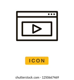 Video vector icon