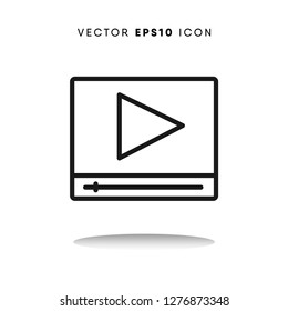 Video vector icon