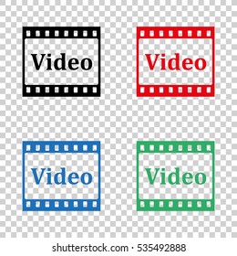 video  - vector icon