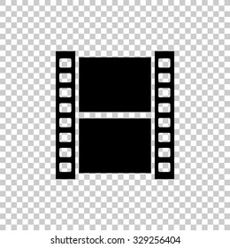 video vector icon - black illustration