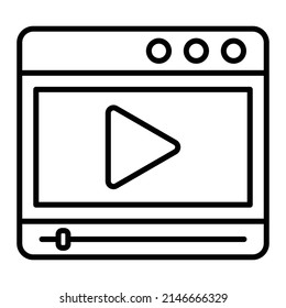 Video vector icon. Can be used for printing, mobile and web applications.