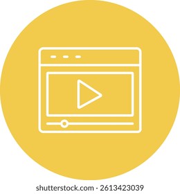 Video vector icon. Can be used for printing, mobile and web applications.