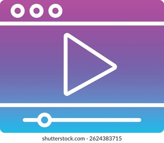 Video vector icon. Can be used for printing, mobile and web applications.