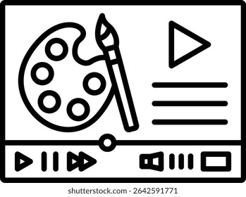 Video vector icon. Can be used for printing, mobile and web applications.