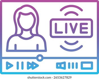 Video vector icon. Can be used for printing, mobile and web applications.