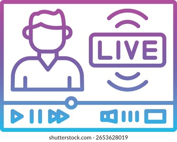 Video vector icon. Can be used for printing, mobile and web applications.